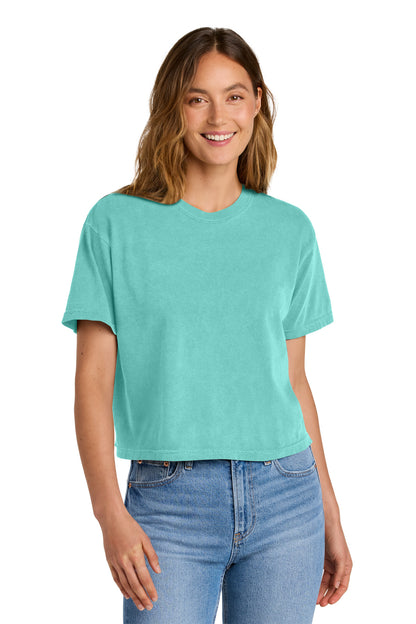 Custom Embroidered Comfort Colors T-Shirts  in Chalky Mint