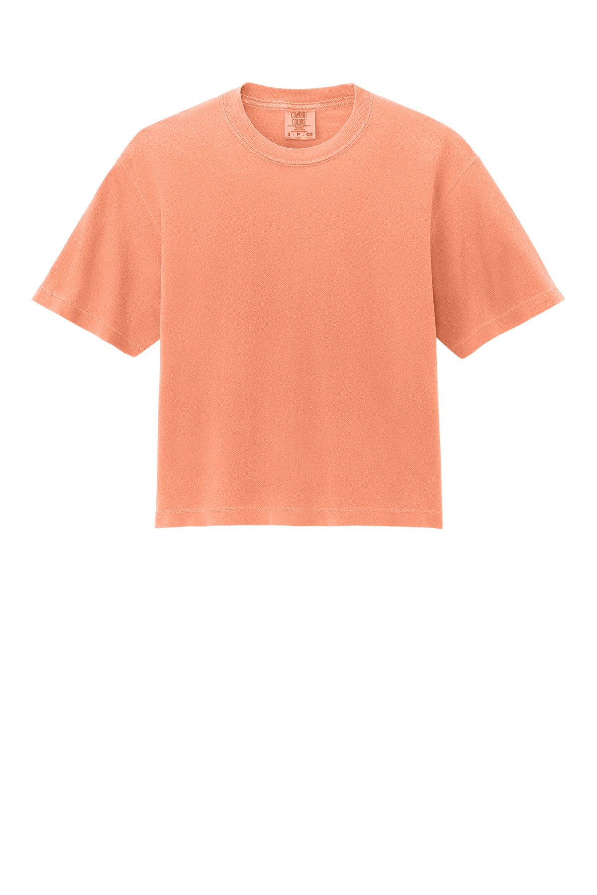 Custom Embroidered Comfort Colors T-Shirts  in Neon Cantaloupe