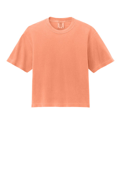 Custom Embroidered Comfort Colors T-Shirts  in Neon Cantaloupe
