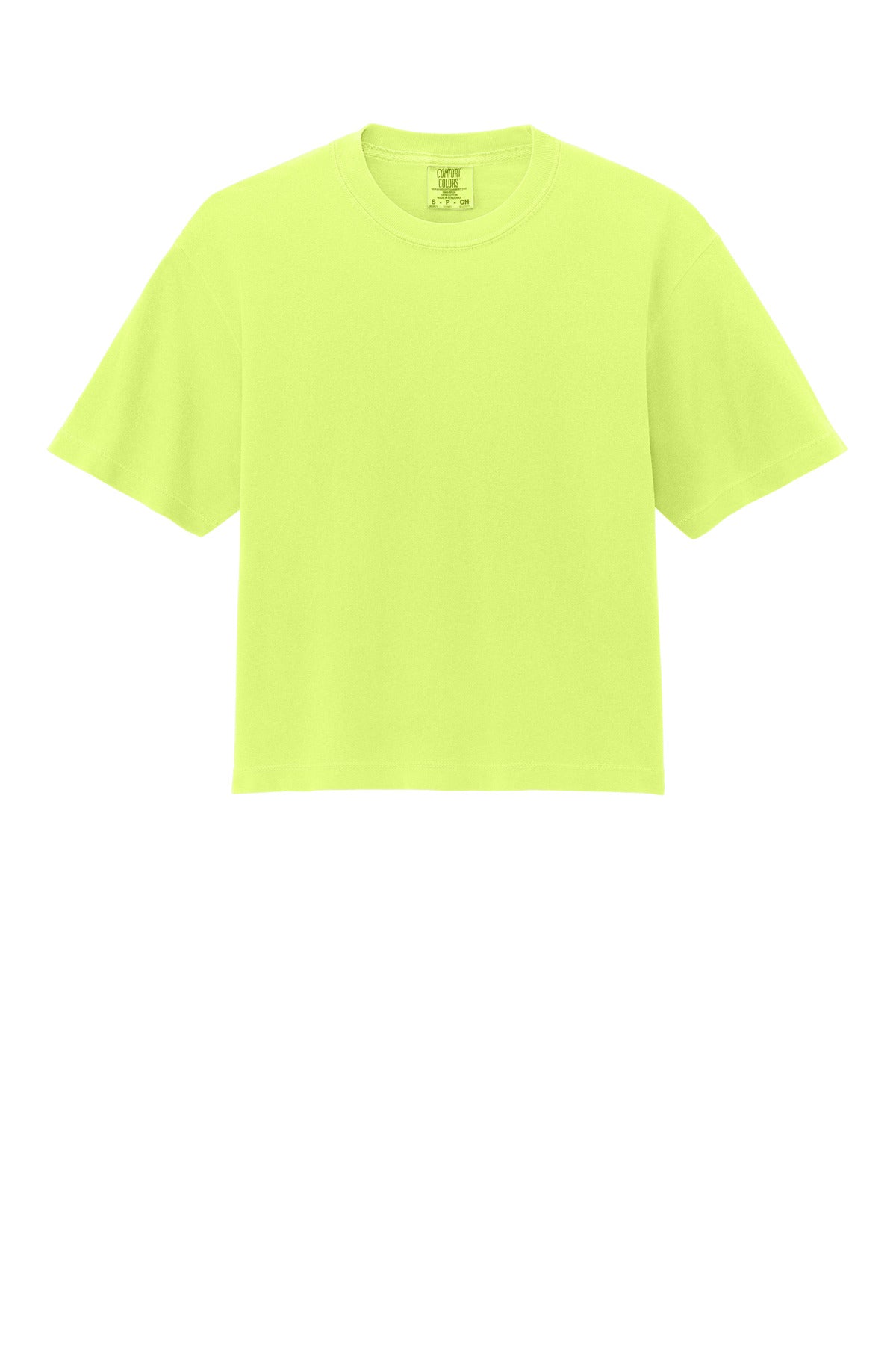 Custom Embroidered Comfort Colors T-Shirts  in Neon Lemon