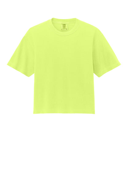 Custom Embroidered Comfort Colors T-Shirts  in Neon Lemon