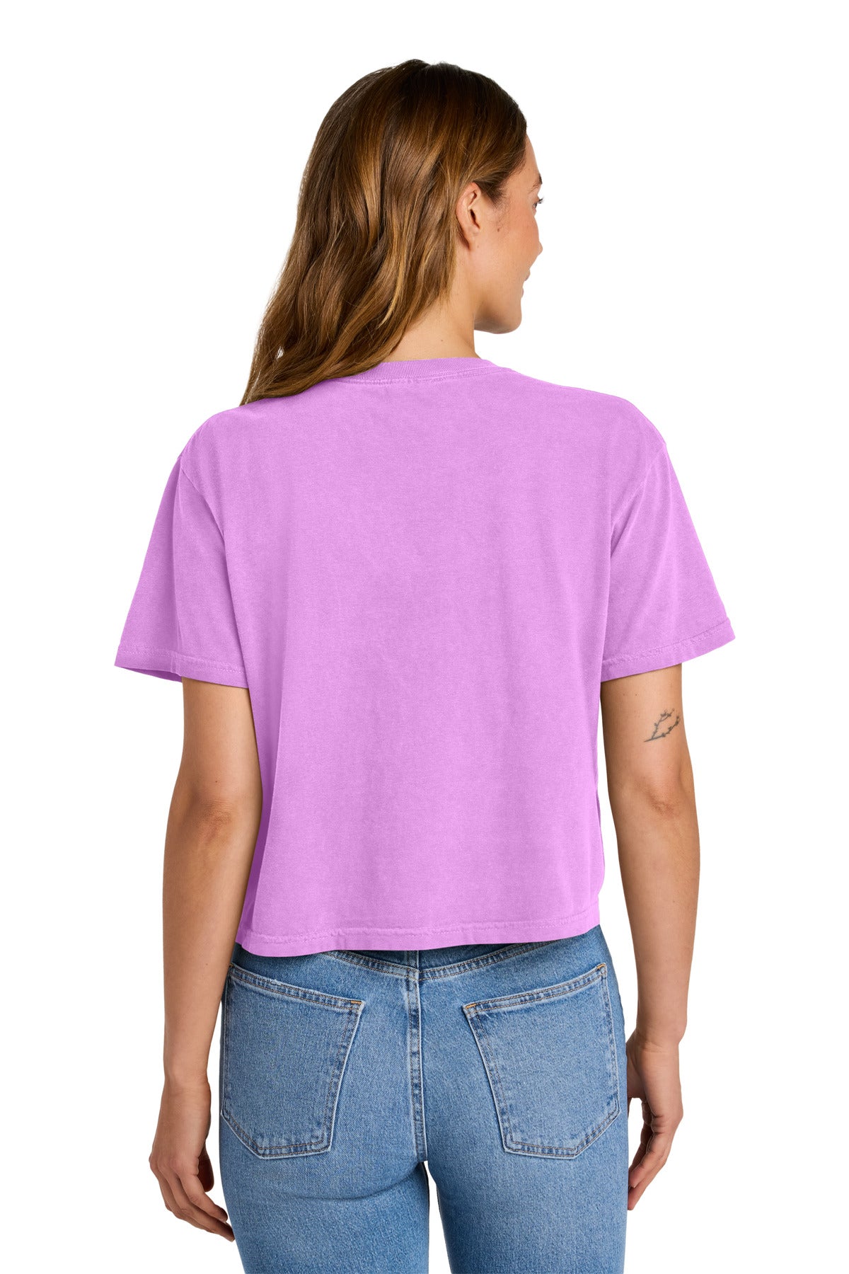 Custom Embroidered Comfort Colors T-Shirts  in Neon Violet