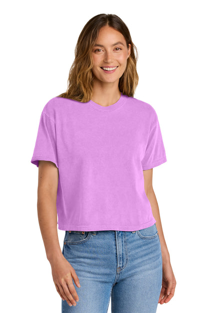 Custom Embroidered Comfort Colors T-Shirts  in Neon Violet