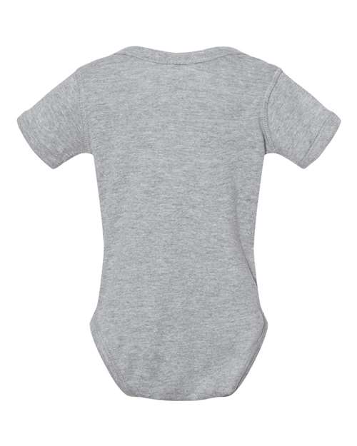 Rabbit Skins Infant Baby Rib Bodysuit 4400 Heather
