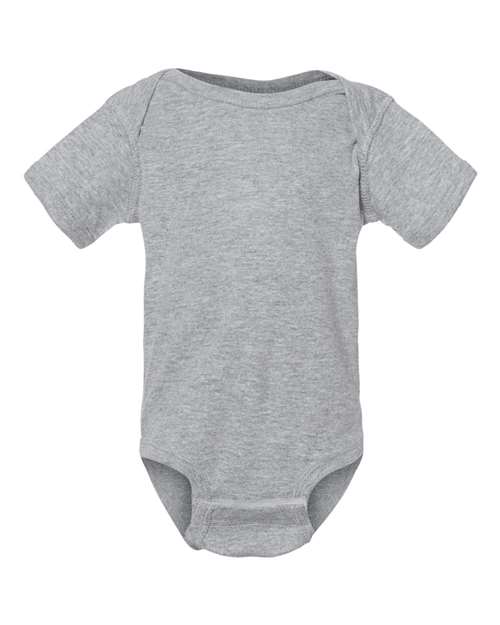 Rabbit Skins Infant Baby Rib Bodysuit 4400 Heather