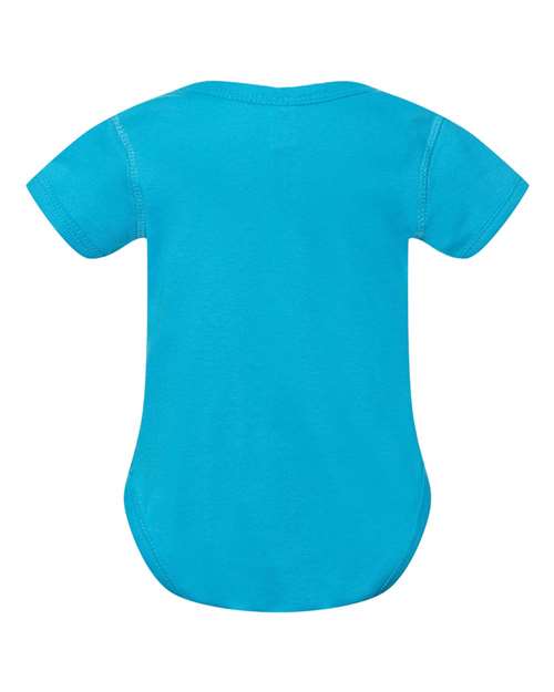 Rabbit Skins Infant Baby Rib Bodysuit 4400 Turquoise