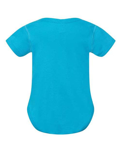 Rabbit Skins Infant Baby Rib Bodysuit 4400 Turquoise