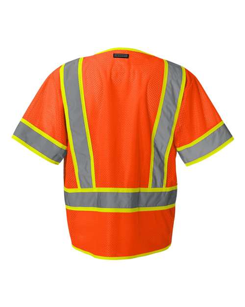 Kishigo Ultra-Cool™ Six-Pocket Mesh Surveyor’s Vest 1242-1243