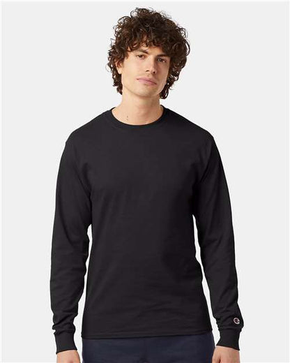 Custom Embroidered  Champion Long Sleeve T-Shirt CC8C  