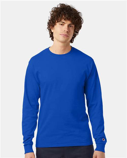 Custom Embroidered  Champion Long Sleeve T-Shirt CC8C  