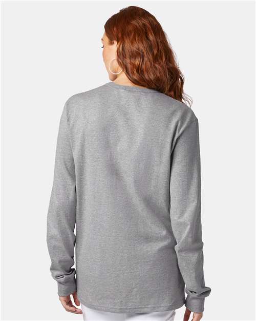Champion Long Sleeve T-Shirt CC8C Custom Embroidered Business Logo