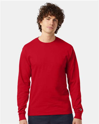 Custom Embroidered  Champion Long Sleeve T-Shirt CC8C  