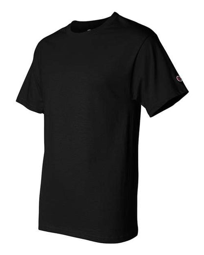 Champion Short Sleeve T-Shirt T425 Black Custom Embroidered Business Logo
