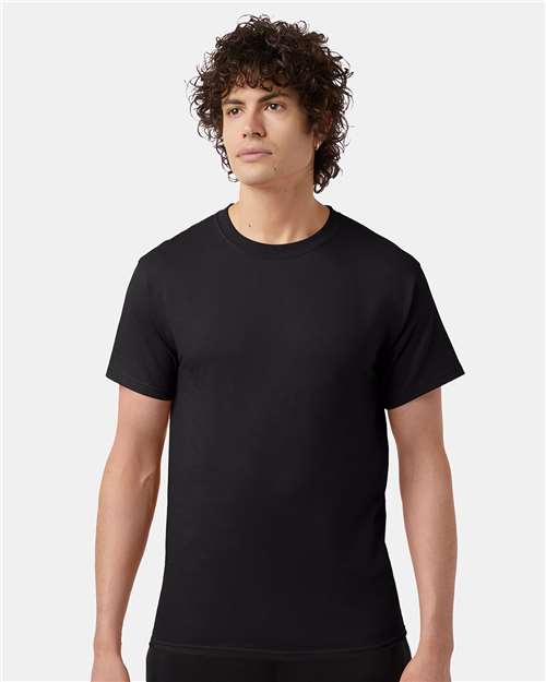 Custom Embroidered  Champion Short Sleeve T-Shirt T425 Black