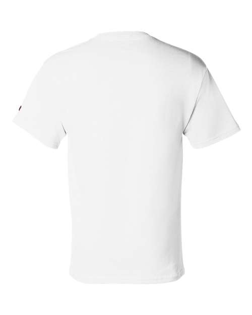 Champion Short Sleeve T-Shirt T425 White Custom Embroidered Business Logo