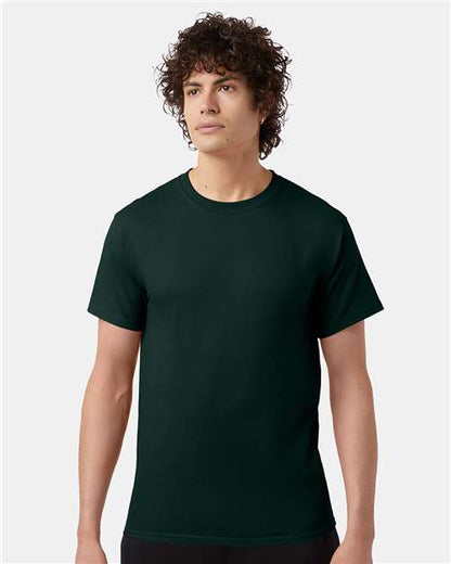 Custom Embroidered  Champion Short Sleeve T-Shirt T425 Dark Green