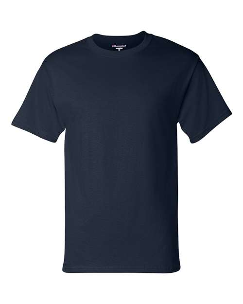Champion Short Sleeve T-Shirt T425 Navy Custom Embroidered Business Logo