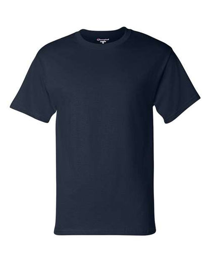 Champion Short Sleeve T-Shirt T425 Navy Custom Embroidered Business Logo