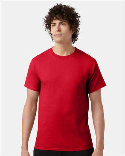 Custom Embroidered  Champion Short Sleeve T-Shirt T425 Red