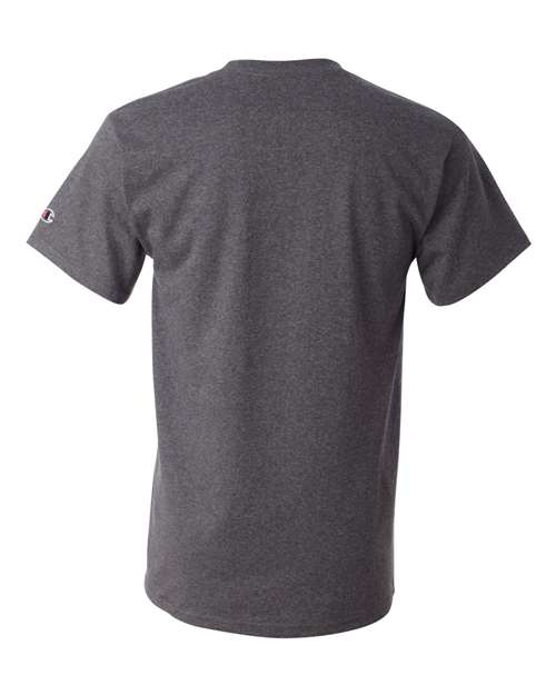 Champion Short Sleeve T-Shirt T425 Charcoal Heather Custom Embroidered Business Logo