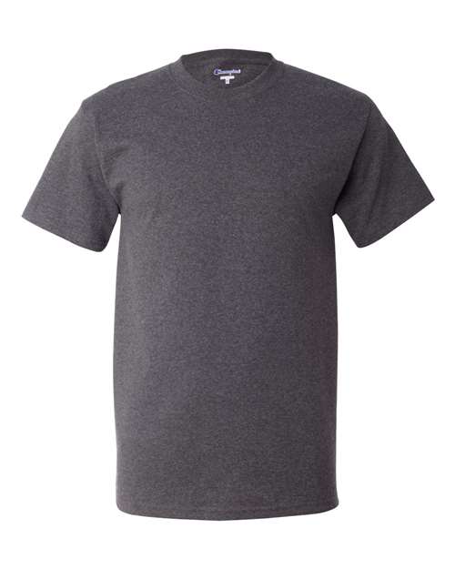 Champion Short Sleeve T-Shirt T425 Charcoal Heather Custom Embroidered Business Logo