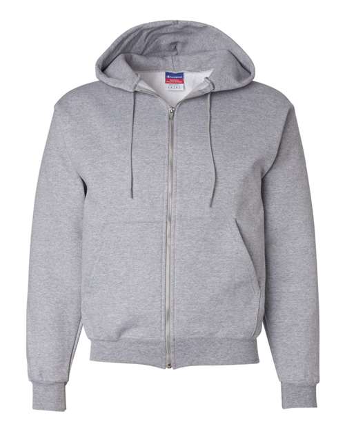 Champion Powerblend® Full-Zip Hooded Sweatshirt S800 Custom Embroidered Business Logo