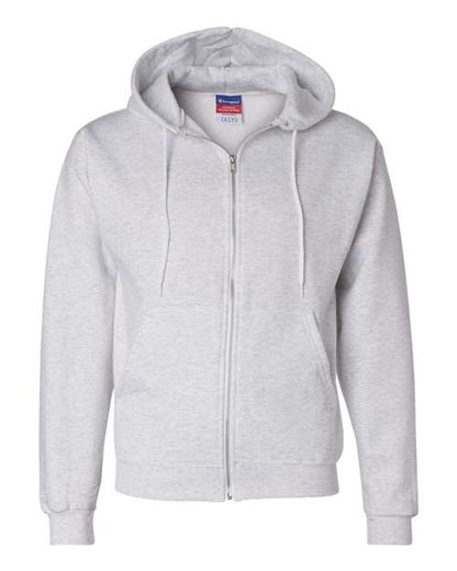 Champion Powerblend® Full-Zip Hooded Sweatshirt S800 Custom Embroidered Business Logo