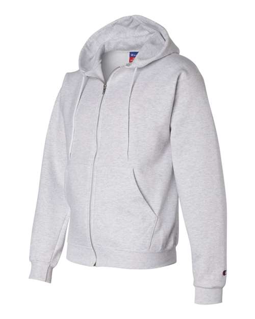 Champion Powerblend® Full-Zip Hooded Sweatshirt S800 Custom Embroidered Business Logo