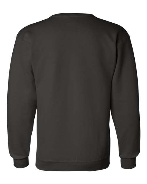 Champion Powerblend® Crewneck Sweatshirt S600 Black Custom Embroidered Business Logo