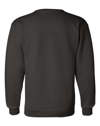 Champion Powerblend® Crewneck Sweatshirt S600 Black Custom Embroidered Business Logo