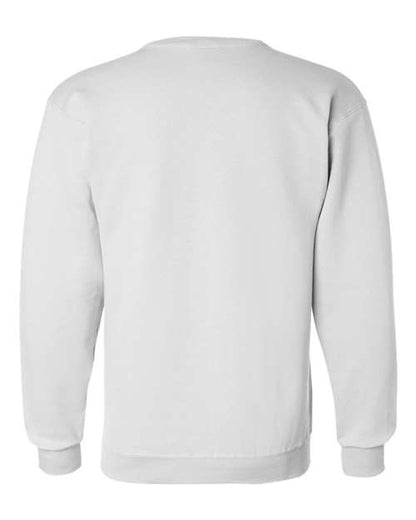 Champion Powerblend® Crewneck Sweatshirt S600 White Custom Embroidered Business Logo