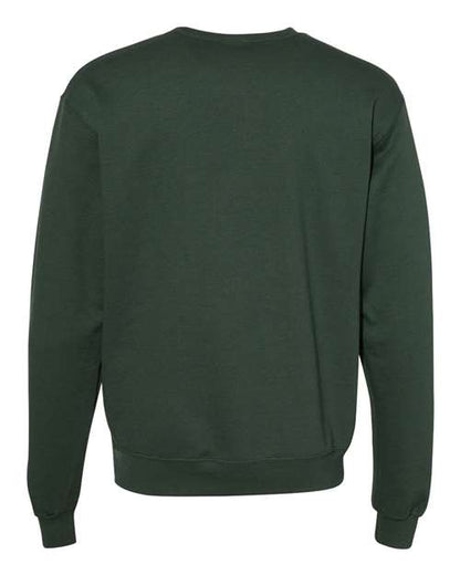 Champion Powerblend® Crewneck Sweatshirt S600 Dark Green Custom Embroidered Business Logo