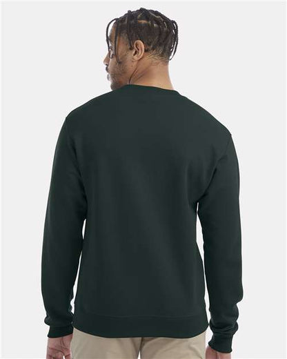 Champion Powerblend® Crewneck Sweatshirt S600 Dark Green Custom Embroidered Business Logo