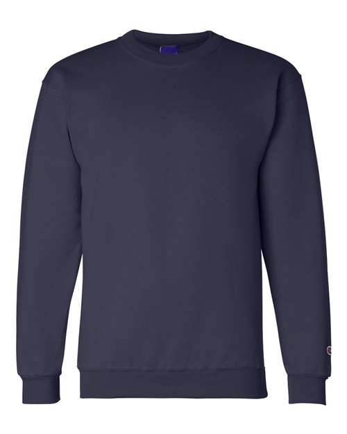 Champion Powerblend® Crewneck Sweatshirt S600 Navy Custom Embroidered Business Logo