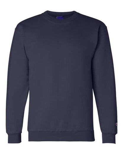 Champion Powerblend® Crewneck Sweatshirt S600 Navy Custom Embroidered Business Logo