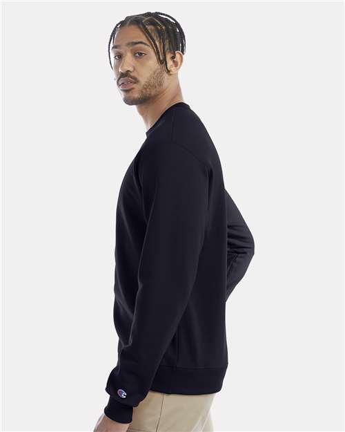 Champion Powerblend® Crewneck Sweatshirt S600 Navy Custom Embroidered Business Logo