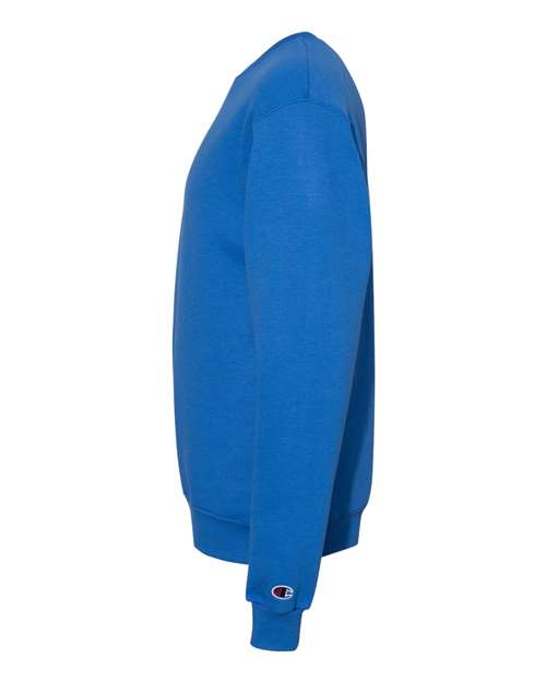 Champion Powerblend® Crewneck Sweatshirt S600 Royal Blue Custom Embroidered Business Logo