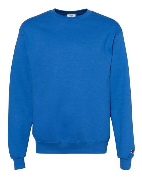 Champion Powerblend® Crewneck Sweatshirt S600 Royal Blue Custom Embroidered Business Logo