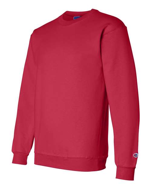 Champion Powerblend® Crewneck Sweatshirt S600 Scarlet Custom Embroidered Business Logo