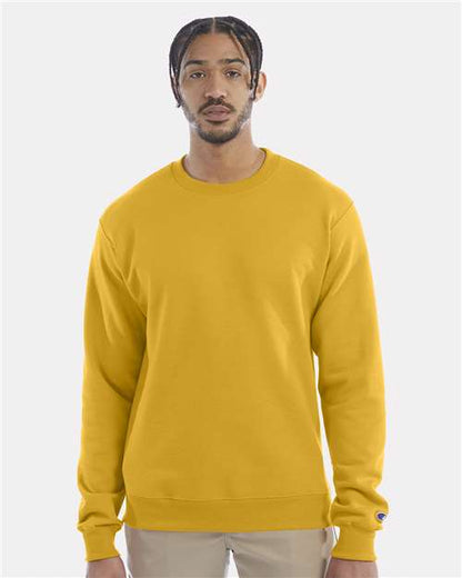 Champion Powerblend® Crewneck Sweatshirt S600 Fresh Olive Custom Embroidered Business Logo