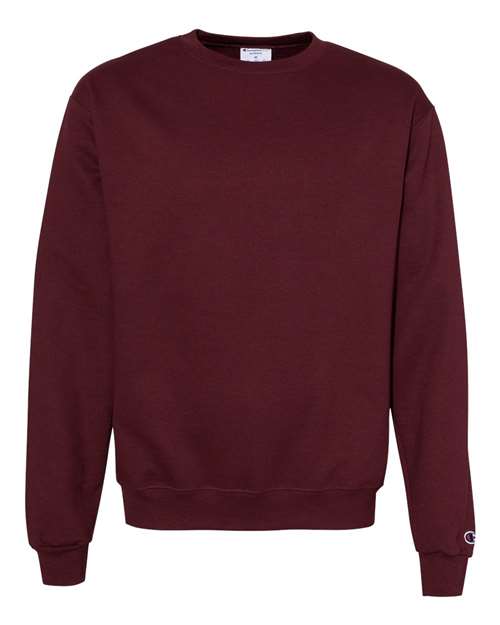 Champion Powerblend® Crewneck Sweatshirt S600 Light Steel Custom Embroidered Business Logo