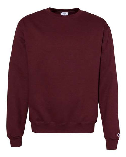 Champion Powerblend® Crewneck Sweatshirt S600 Light Steel Custom Embroidered Business Logo