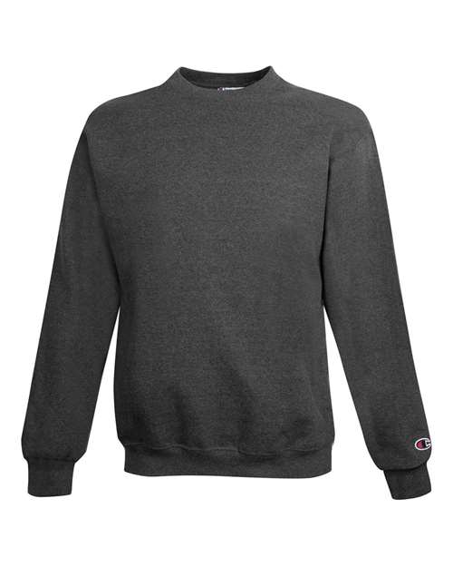 Champion Powerblend® Crewneck Sweatshirt S600 Charcoal Heather Custom Embroidered Business Logo