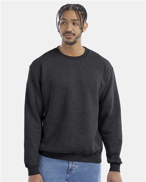 Custom Embroidered  Champion Powerblend® Crewneck Sweatshirt S600 Charcoal Heather