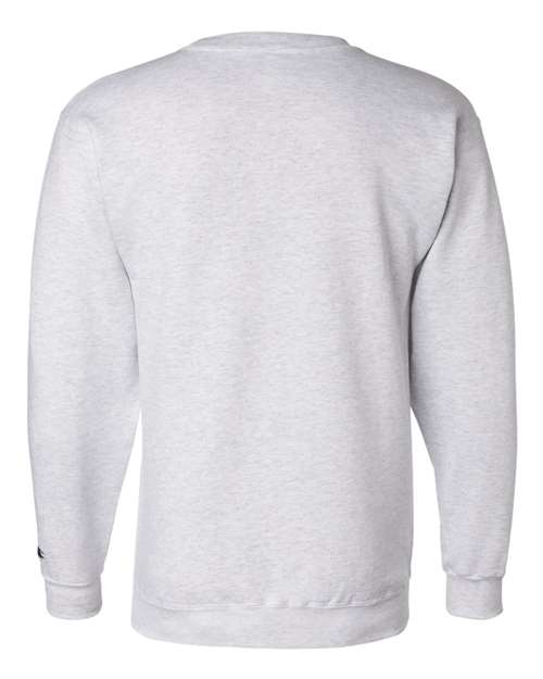 Champion Powerblend® Crewneck Sweatshirt S600 Silver Grey Custom Embroidered Business Logo