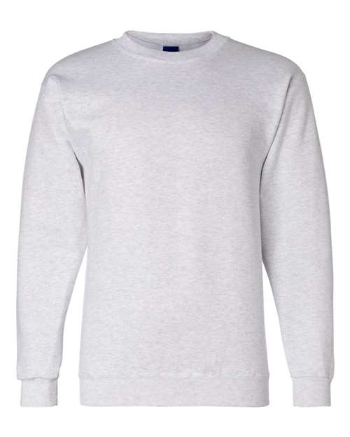 Champion Powerblend® Crewneck Sweatshirt S600 Silver Grey Custom Embroidered Business Logo