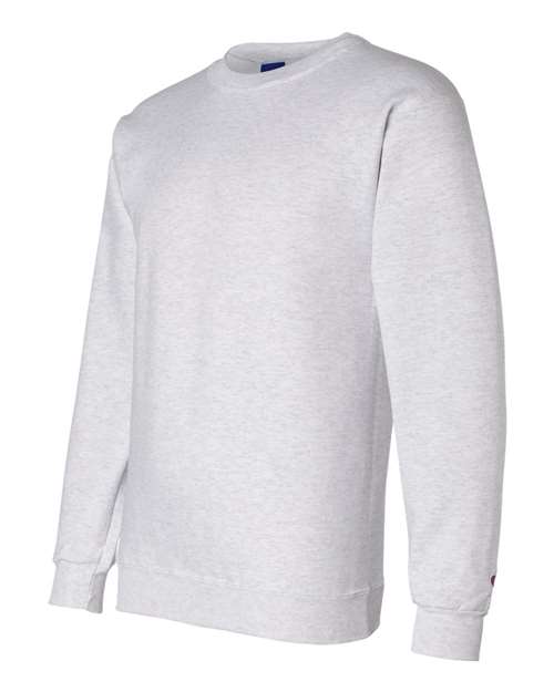 Champion Powerblend® Crewneck Sweatshirt S600 Silver Grey Custom Embroidered Business Logo