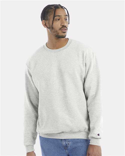 Custom Embroidered  Champion Powerblend® Crewneck Sweatshirt S600 Silver Grey