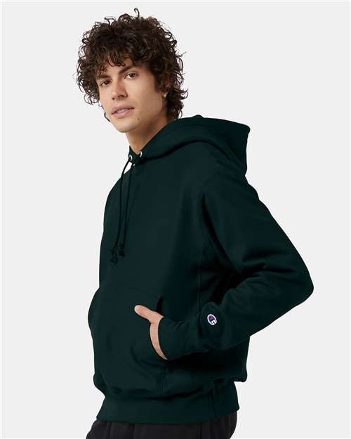 Champion Reverse Weave® Hooded Sweatshirt S101 Dark Green