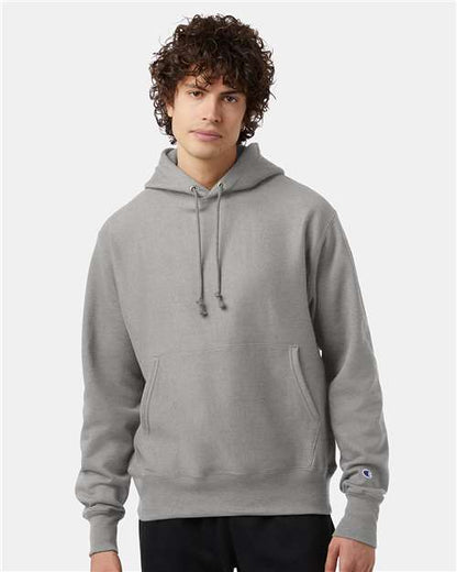 Champion Reverse Weave® Hooded Sweatshirt S101 Custom Embroidered Business Logo